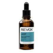 Celvess Cosmetic REVOX B77 Just Multi Peptides Hair Serum for thicker, denser hair, 30ml bottle with dropper applicator.