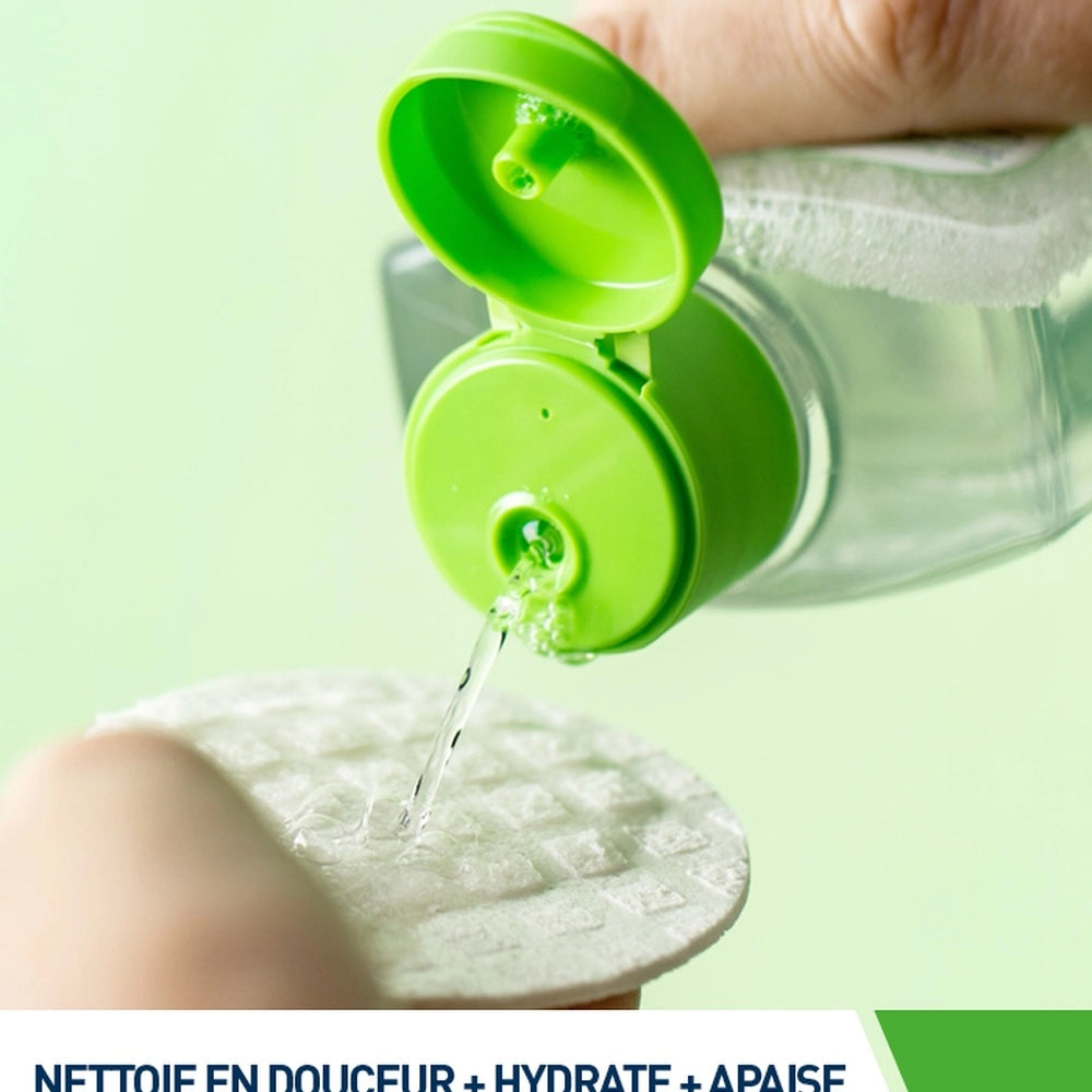 CeraVe Eau Micellaire 295ml bottle with a clear liquid, gentle makeup remover and facial cleanser from Celvess Cosmetic.