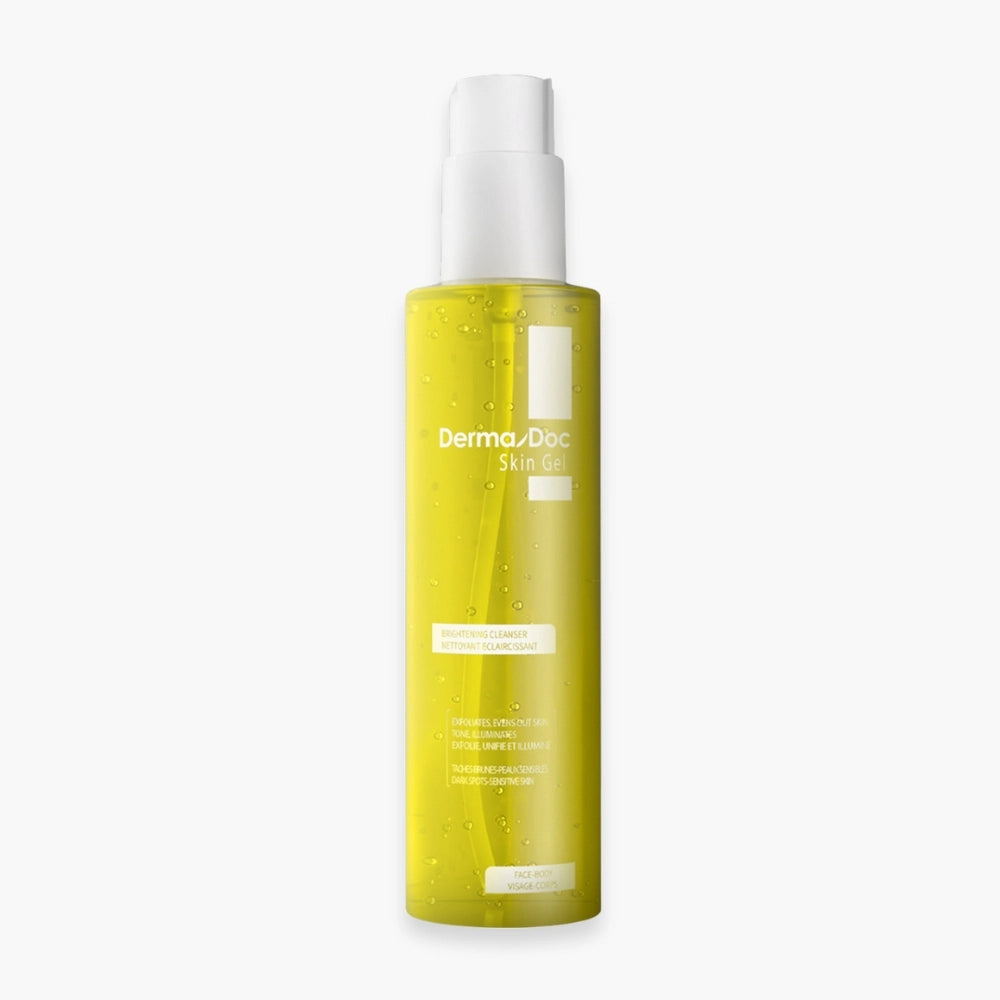 Celvess Cosmetic DERMADOC Skin Gel Nettoyant Éclaircissant for face, 200ml, gentle brightening facial cleanser.