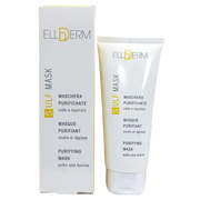 Celvess Cosmetic ELLDERM Sulf Masque Purifiant in 100ml jar, a purifying facial mask for deep cleansing and skin refreshment.