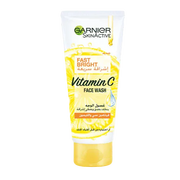 Garnier Skinactive Fast Bright Vitamin C facial scrub cream in 50ml jar, gentle exfoliant for luminous skin, by Celvess Cosmetic.