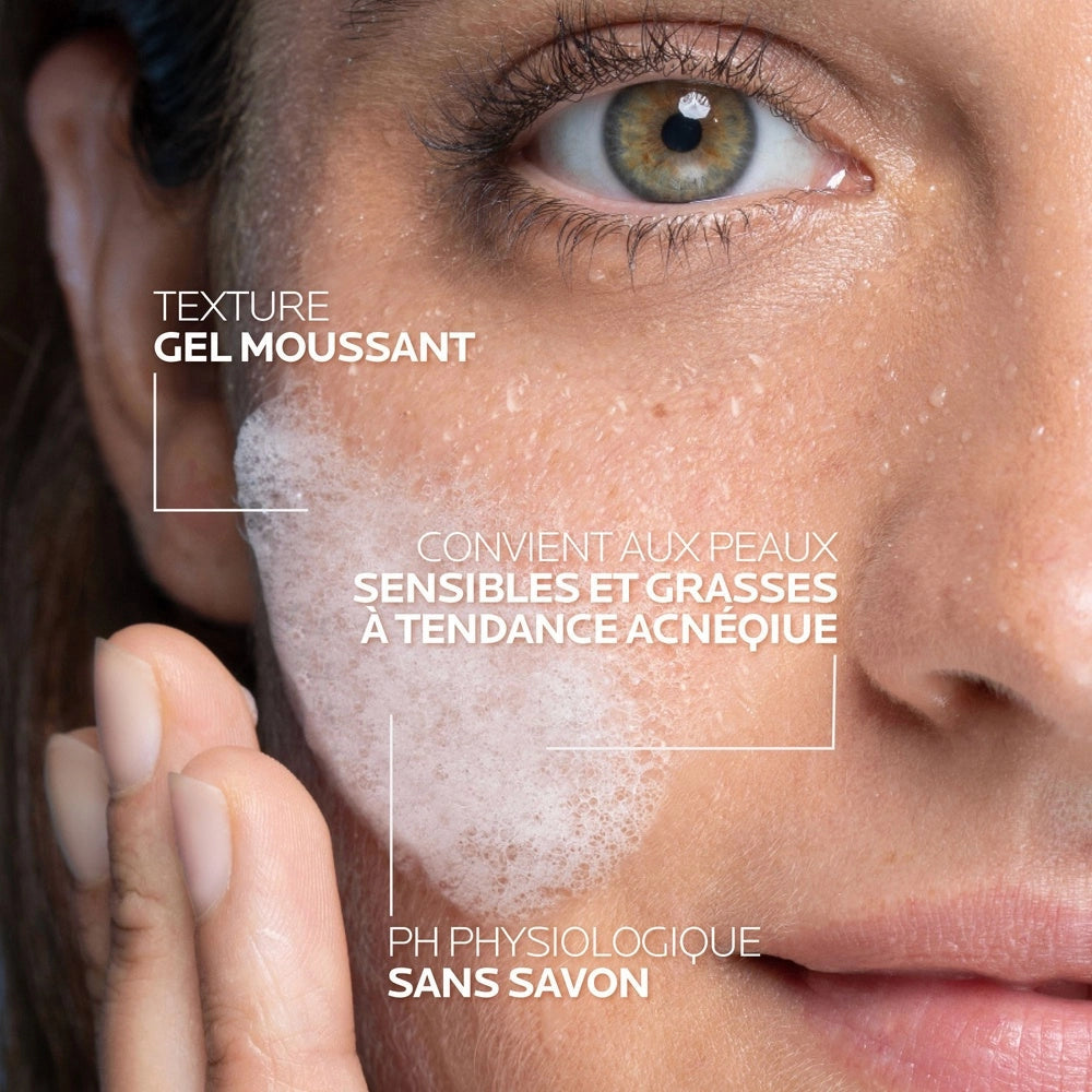 LA ROCHE-POSAY Effaclar Gel Moussant purifying facial cleanser in a 200ml bottle, designed for blemish-prone skin.