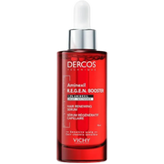 Vichy Dercos Aminexil Clinical Regen Booster serum bottle, 90ml, a hair regeneration serum by Celvess Cosmetic.