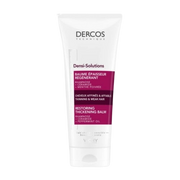 Vichy Dercos Densi-Solutions thickening regenerating balm in 200ml jar, for nourishing hair thickening and scalp care.