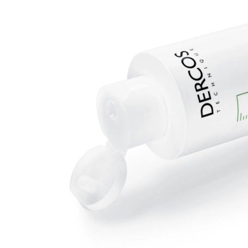 Vichy Dercos anti-pelliculaire shampoo for sensitive scalps in 200ml bottle, sulfate-free, from Celvess Cosmetic.